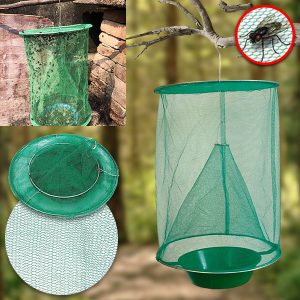 Wielokrotnego użytku wisząca pułapka na muchy do ogrodu, na taras i balkon | INSECTA